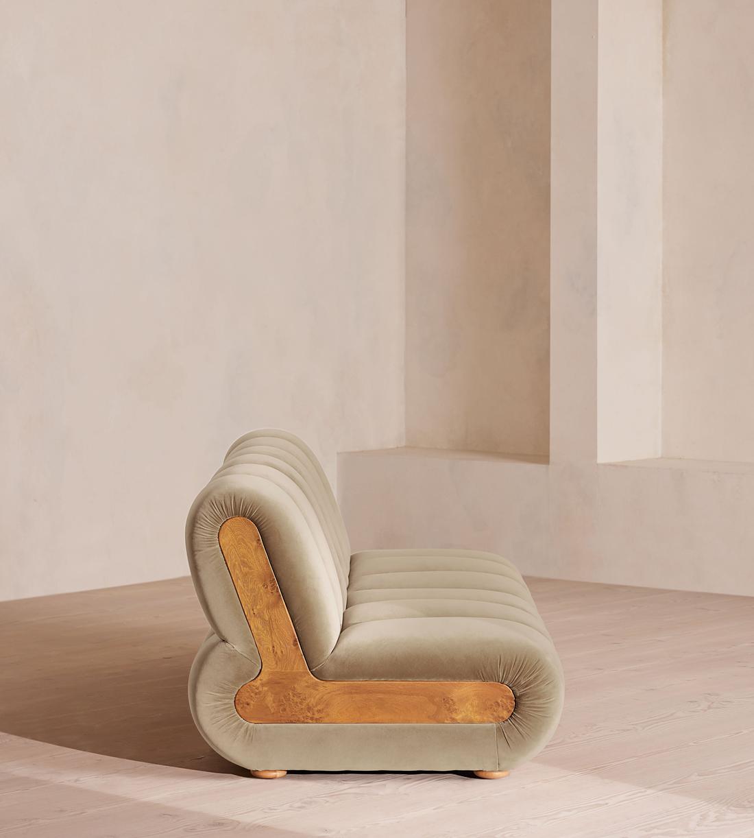 Noelle Modular Sofa - Four Seater - Velvet - Oyster - UK - Images - Image 3