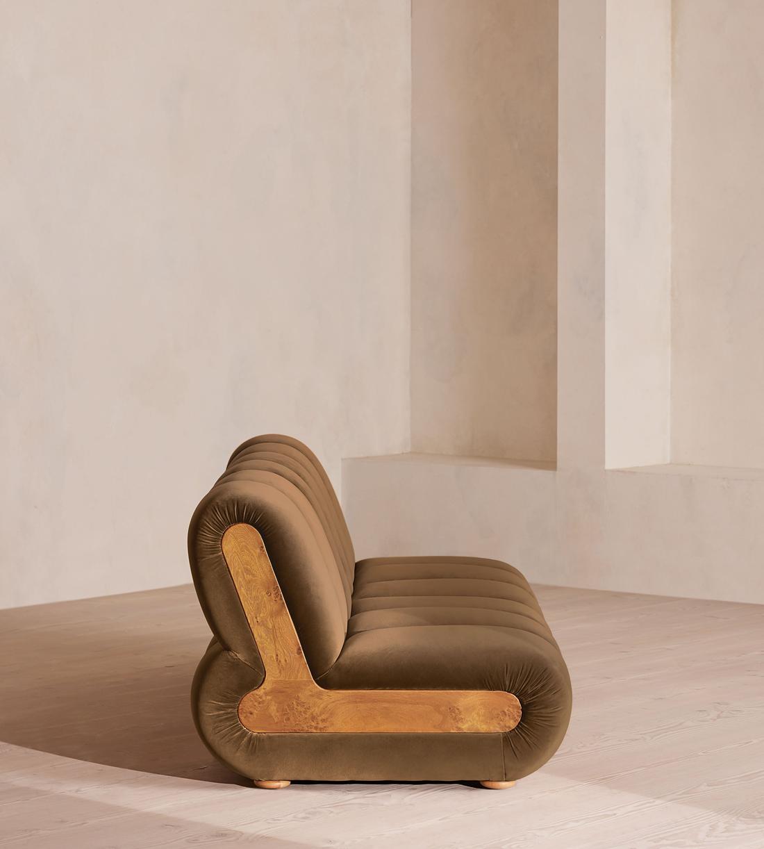 Noelle Modular Sofa - Four Seater - Velvet - Truffle - UK - Images - Image 3