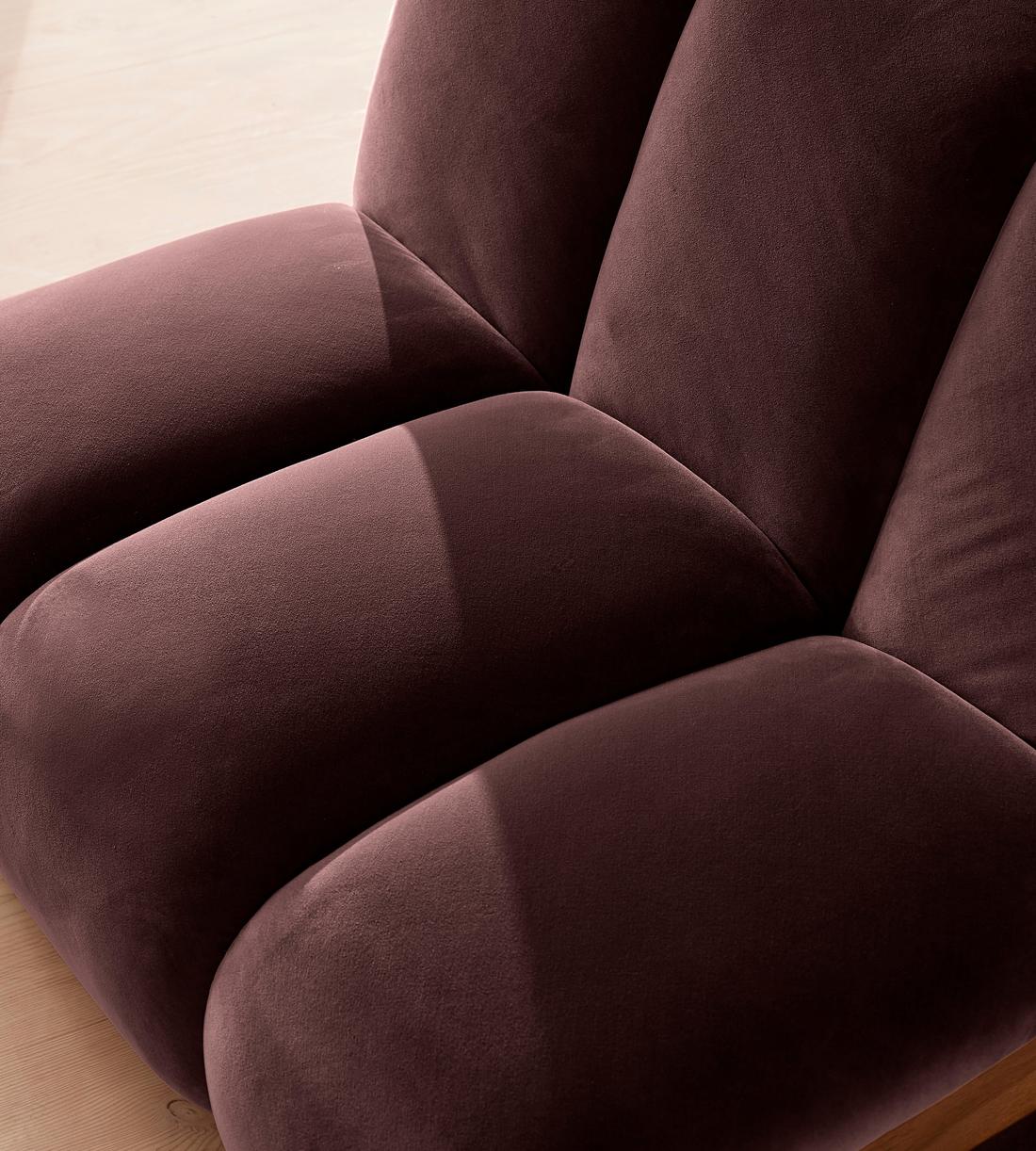 Noelle Modular Sofa - Four Seater - Velvet - Aubergine - UK - Images - Image 5