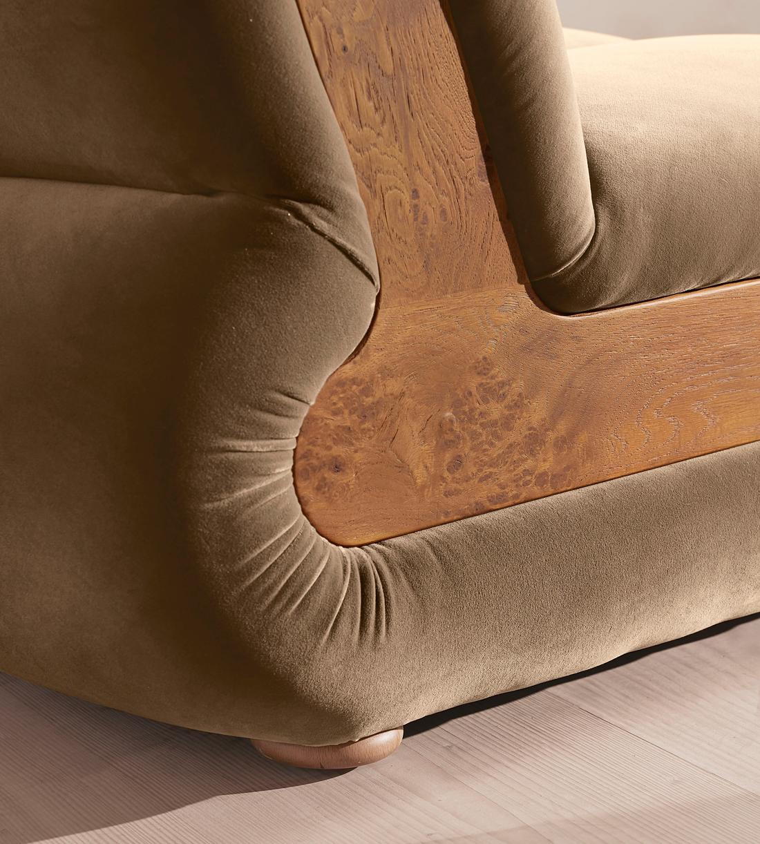 Noelle Modular Armchair - Velvet - Truffle - UK - Images - Image 6