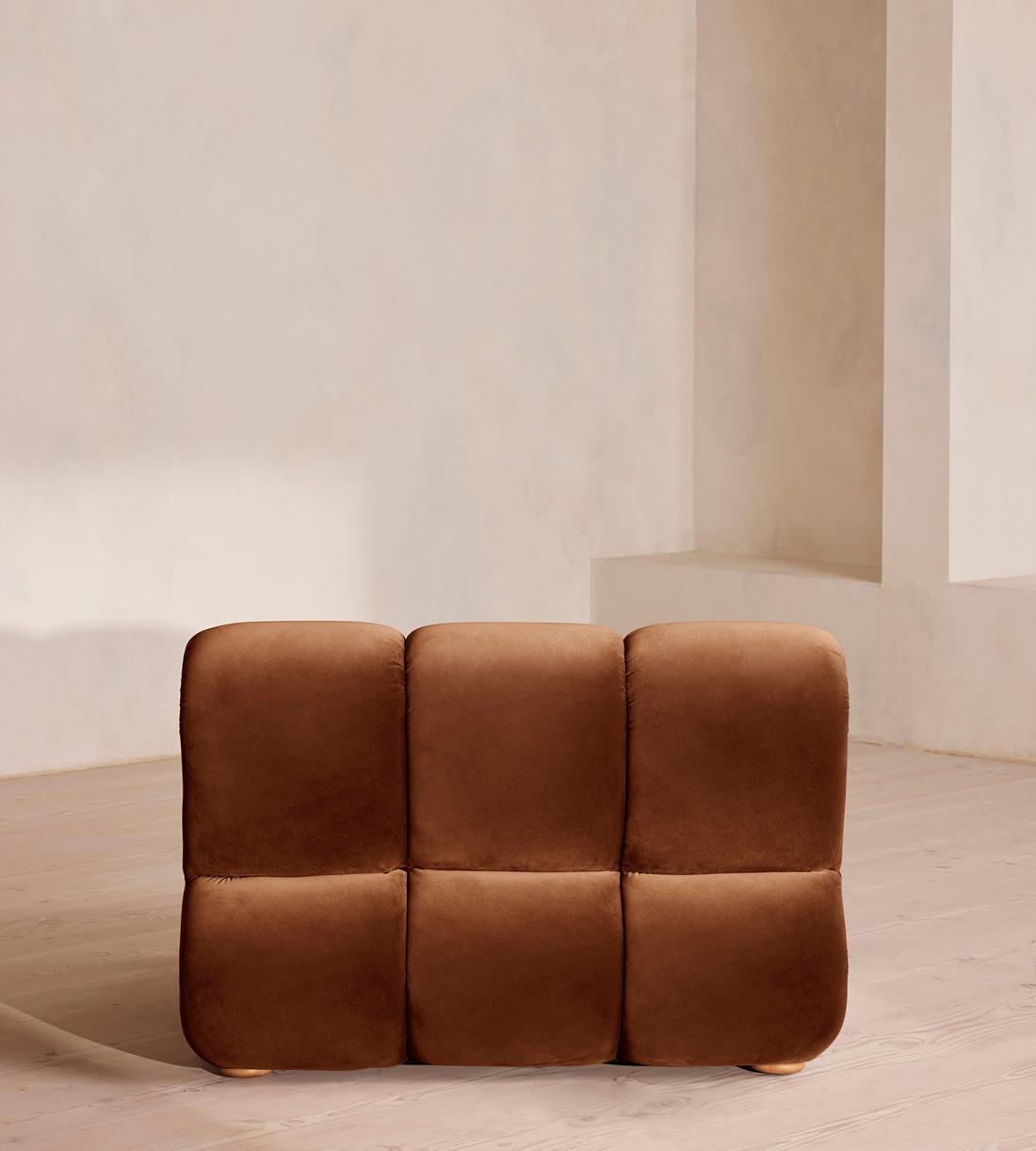 Noelle Sectional Armchair - Velvet - Cinnamon - US - Images - Image 4