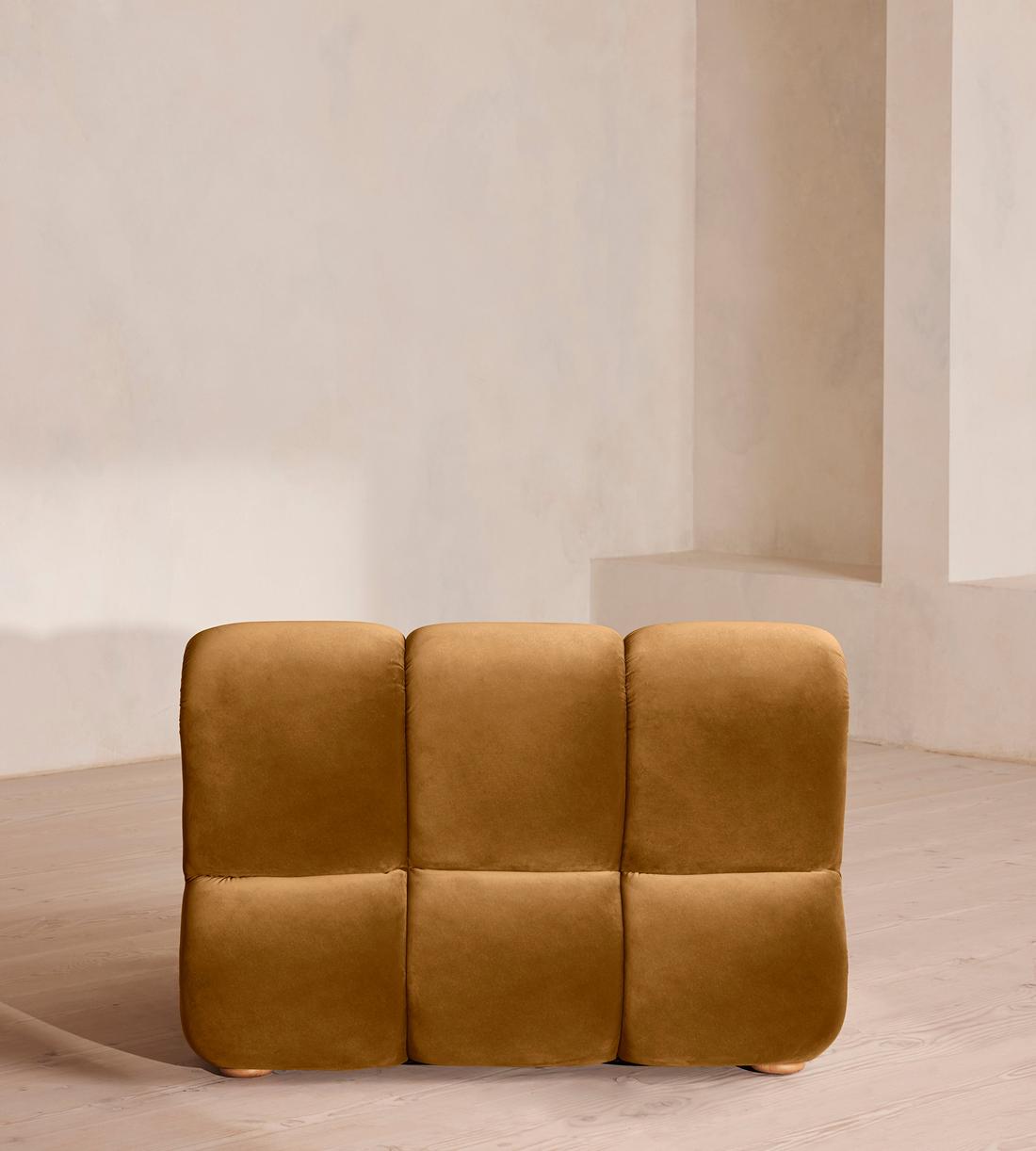 Noelle Sectional Armchair - Velvet Mustard - US - Images - Image 4