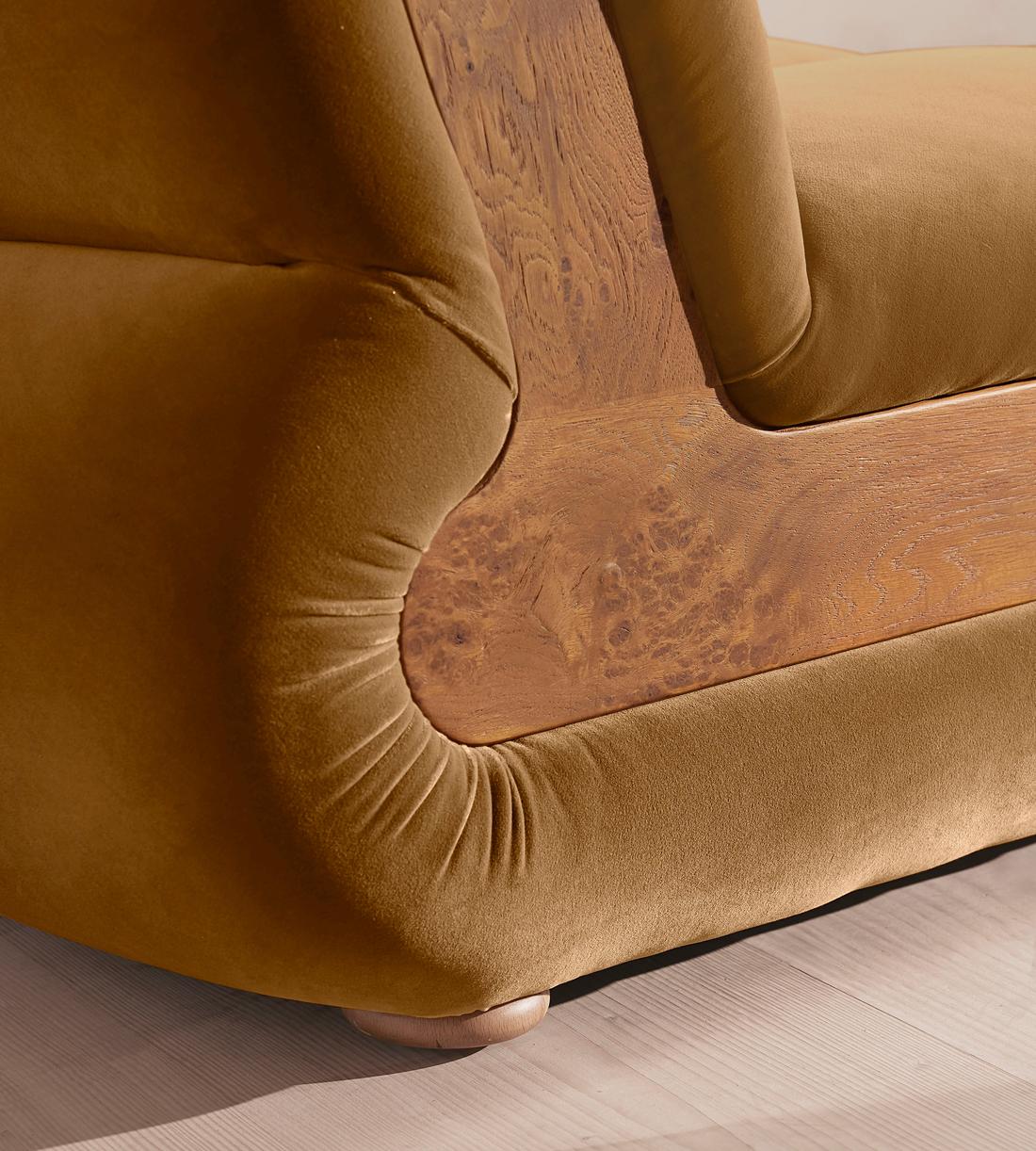 Noelle Sectional Armchair - Velvet Mustard - US - Images - Image 6
