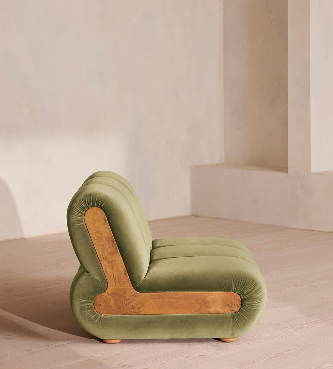 Noelle Modular Sofa - Straight Module - Velvet Lichen - Image 3