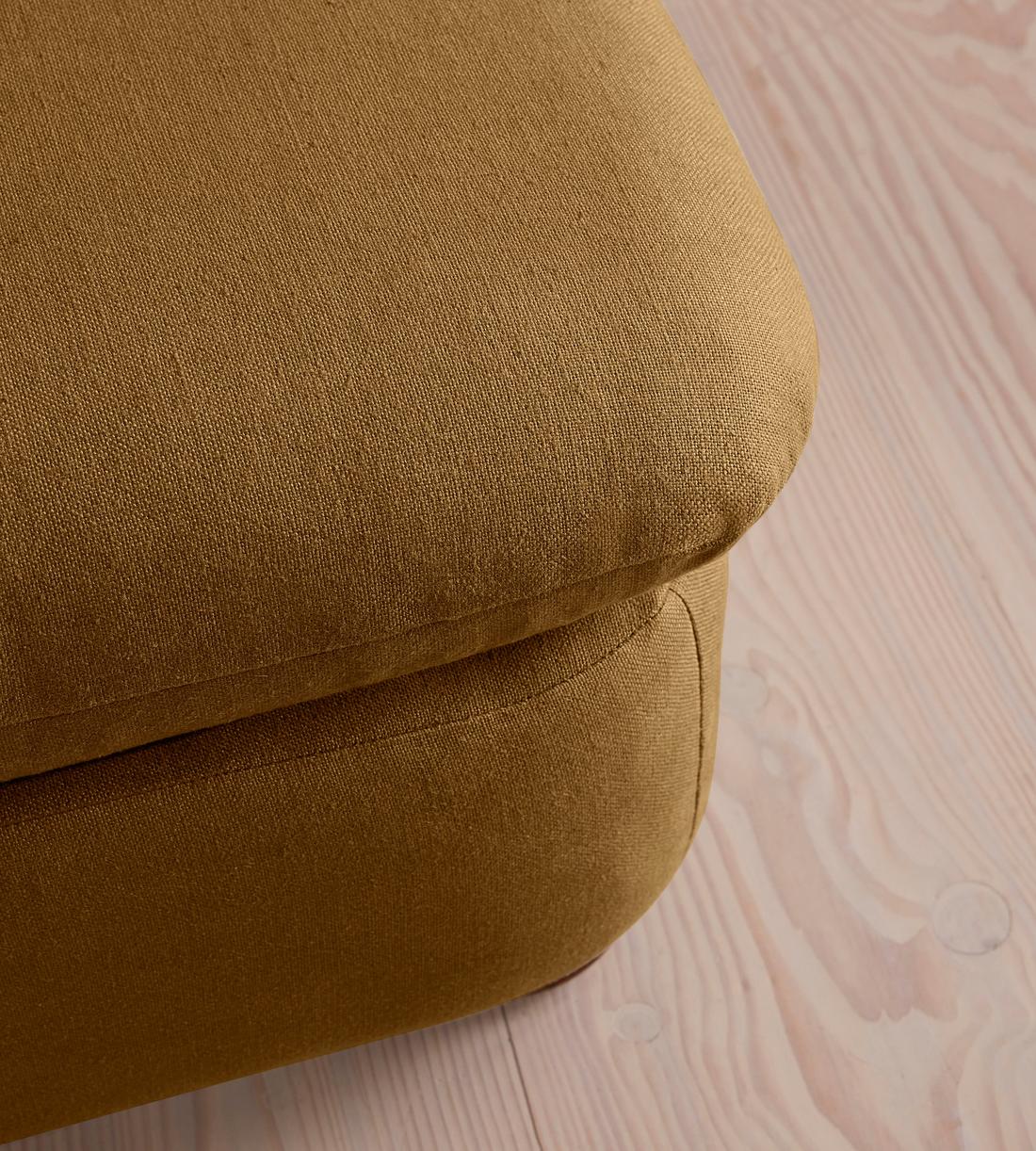 Rava Ottoman - Linen - Ochre - US - Images - Image 4