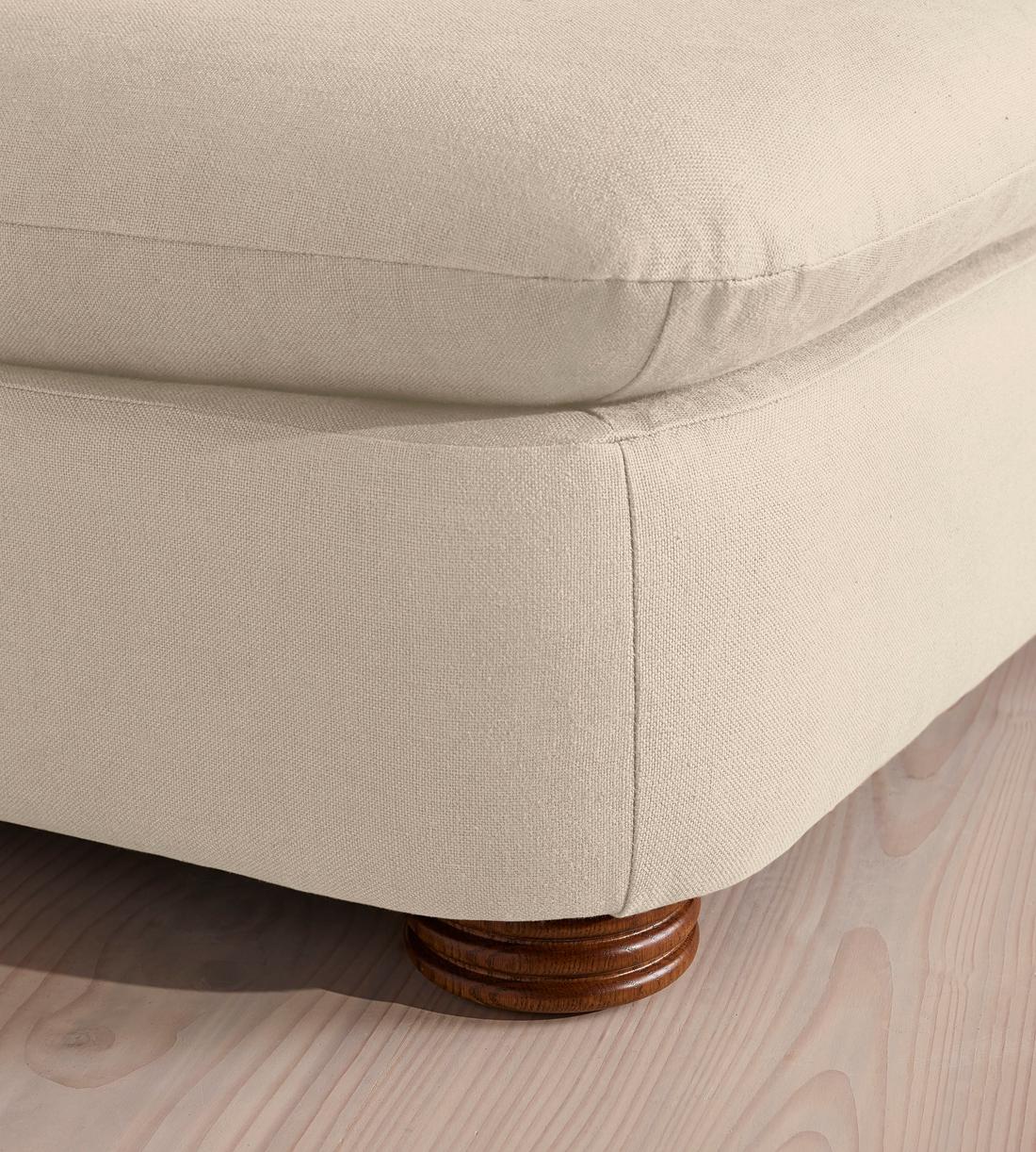 Rava Ottoman - Linen - Bisque - Images - Image 5
