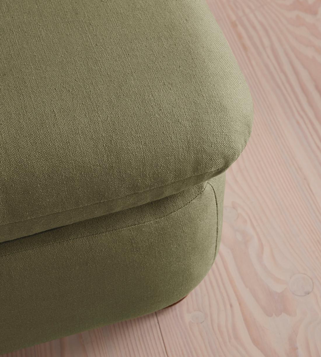 Rava Ottoman - Linen - Sage - Image 4