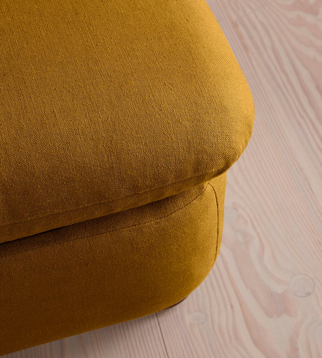Rava Ottoman - Linen - Turmeric - UK - Images - Image 4