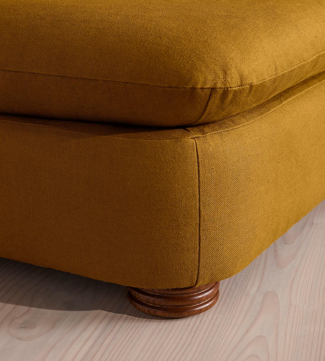 Rava Ottoman - Linen - Turmeric - US - Images - Image 5