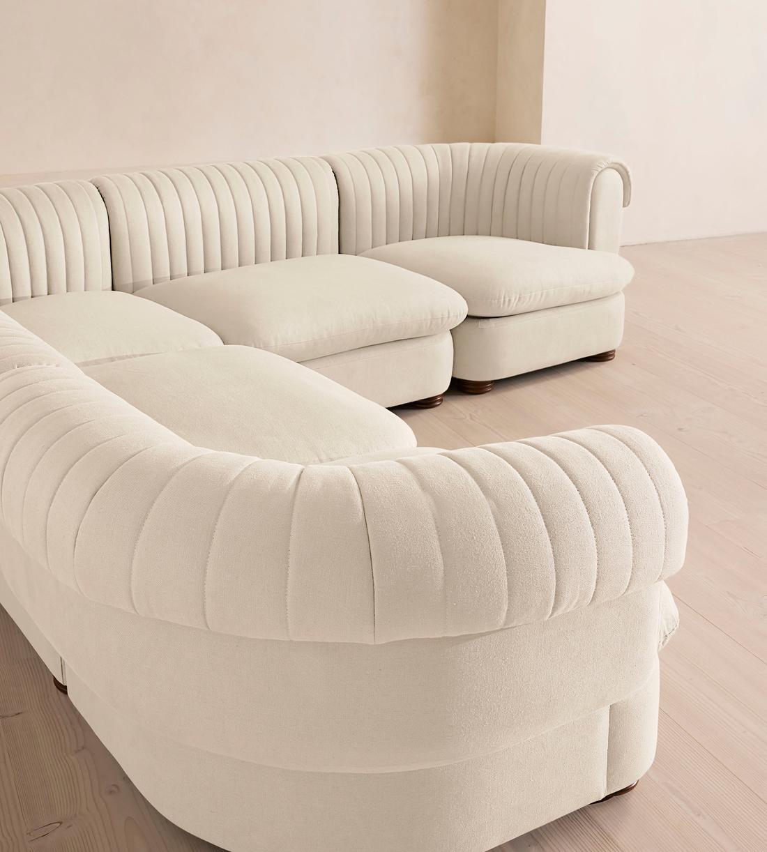 Rava Modular Sofa - Corner Sofa - Linen - Bisque - Images - Image 4