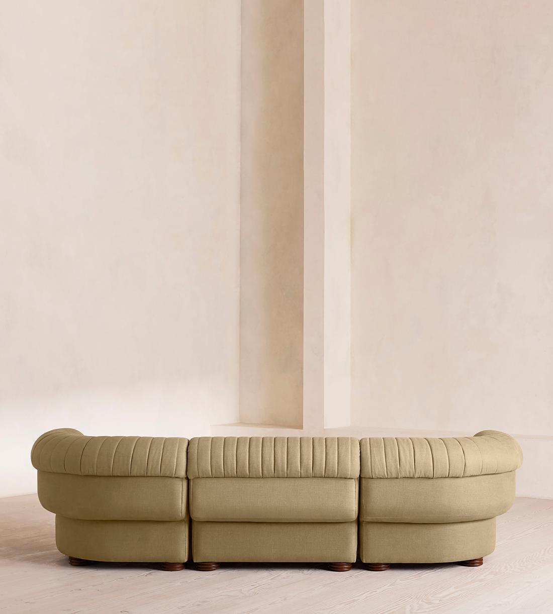 Rava Modular Sofa - Four Seater - Linen - Wheat - Images - Image 4