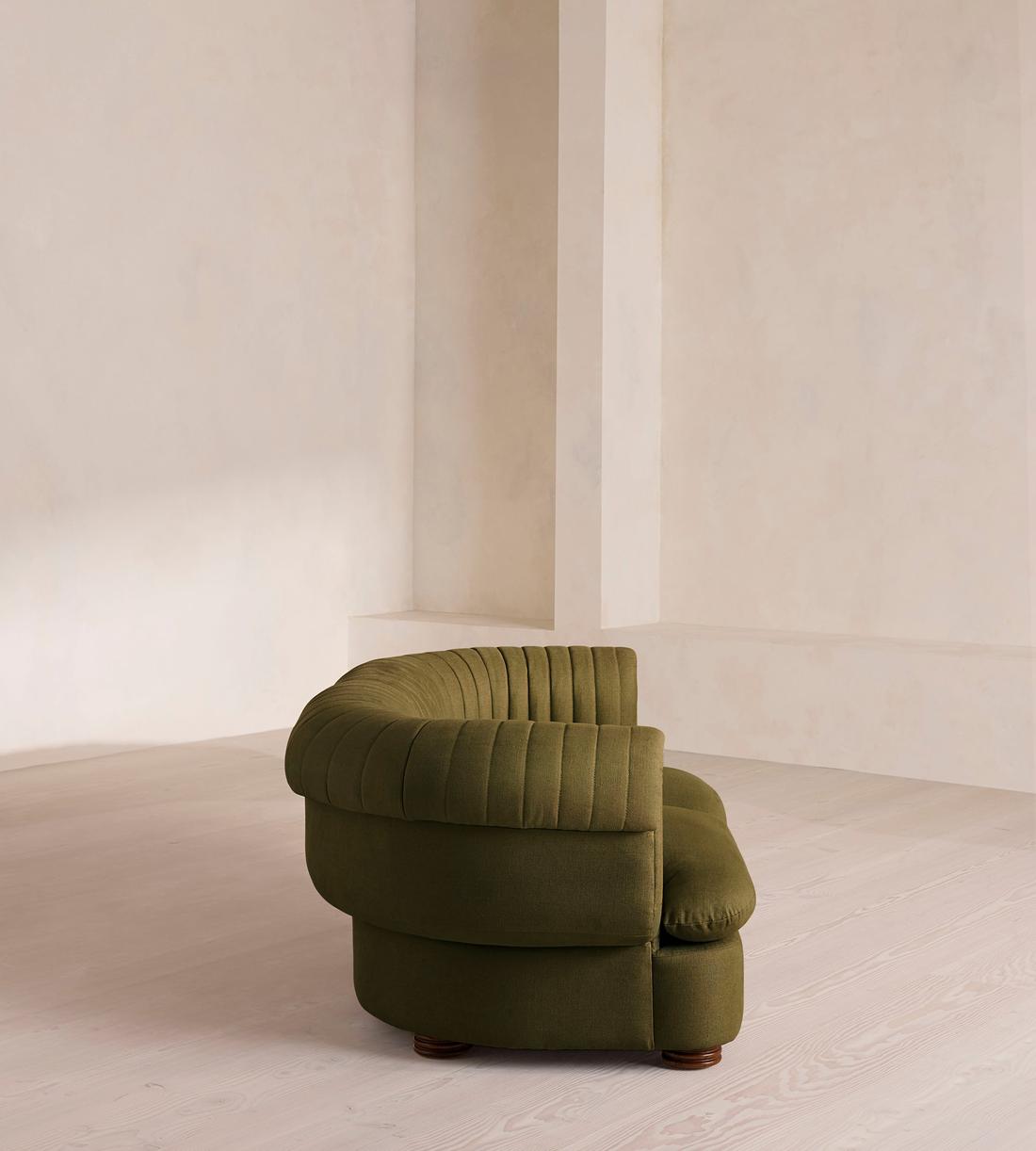 Rava Modular Sofa - Three Seater - Linen - Olive - Images - Image 3