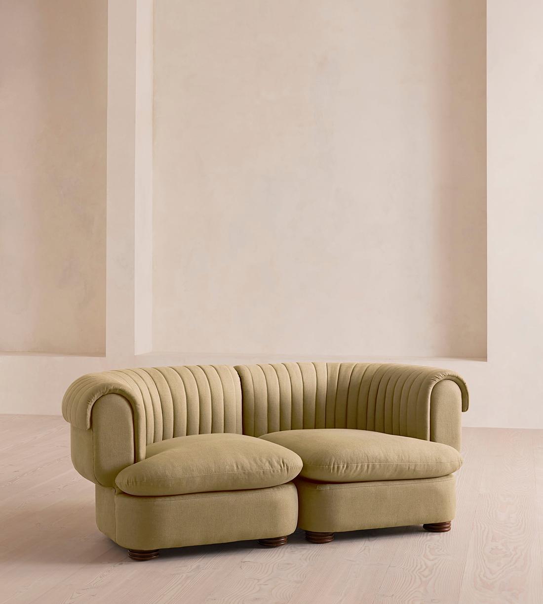 Rava Modular Sofa - Three Seater - Linen - Wheat - Listing - Image 2