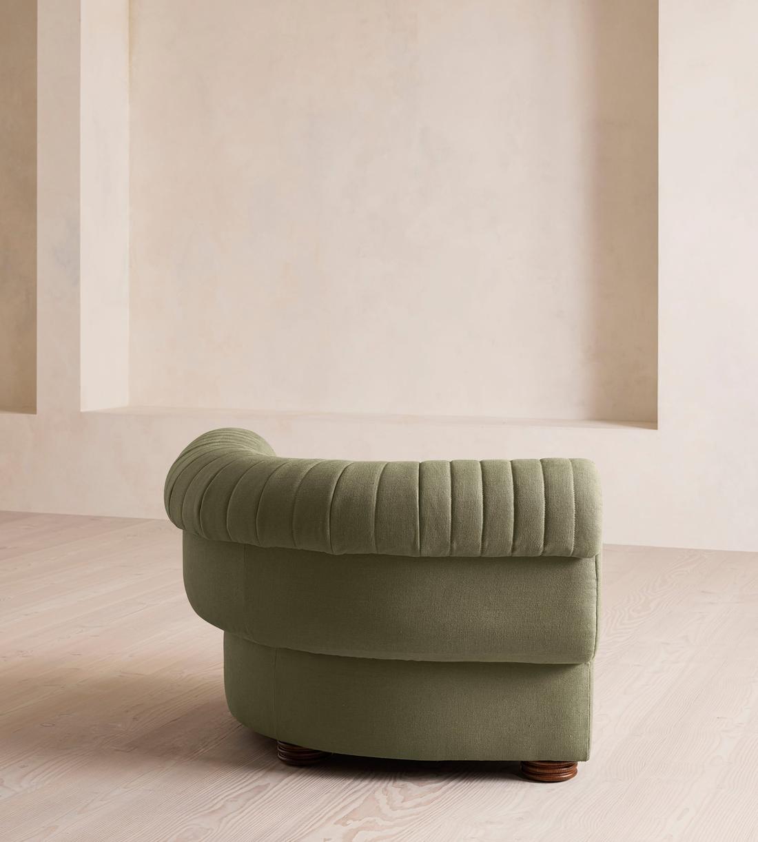 Rava Sectional Sofa - Left Arm Module - Linen - Sage - US - Image 8