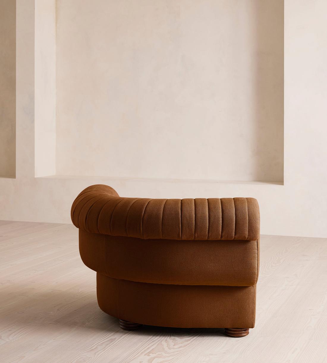 Rava Modular Sofa - Corner Module - Linen - Terracotta - UK - Image 9