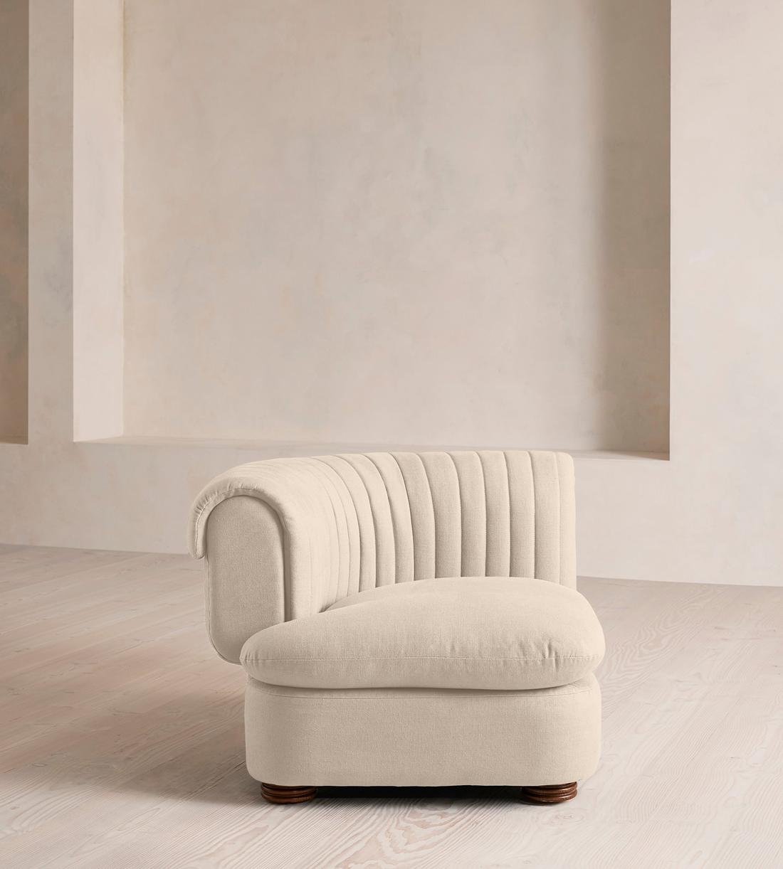 Rava Sectional Sofa - Corner Module - Linen - Bisque - US - Image 1