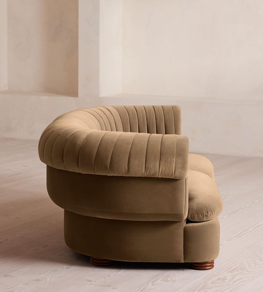 Rava Modular Sofa - Three Seater - Velvet - Truffle - UK - Images - Image 3