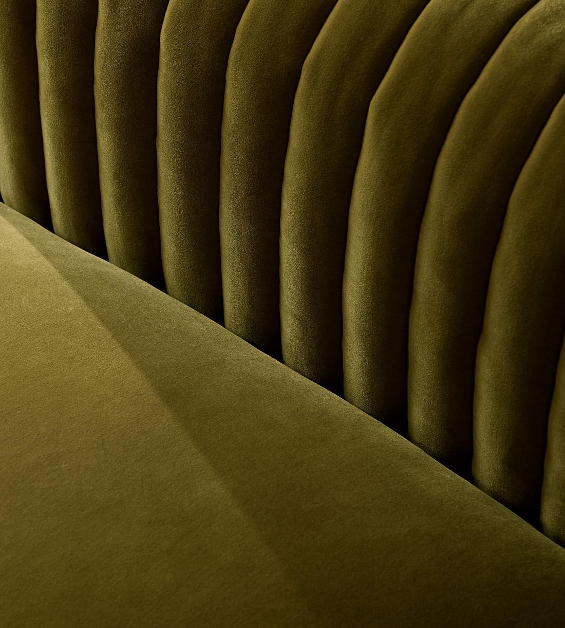 Rava Three Seater Sofa - Velvet - Olive - US - Images - Image 6