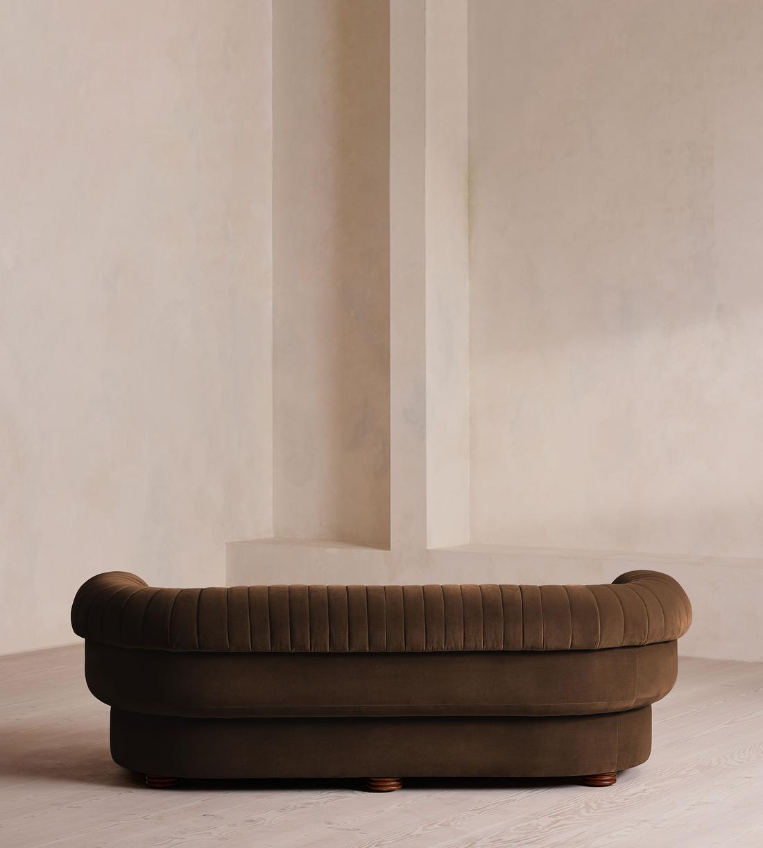 Rava Three Seater Sofa - Velvet - Chocolate - US - Images - Image 4