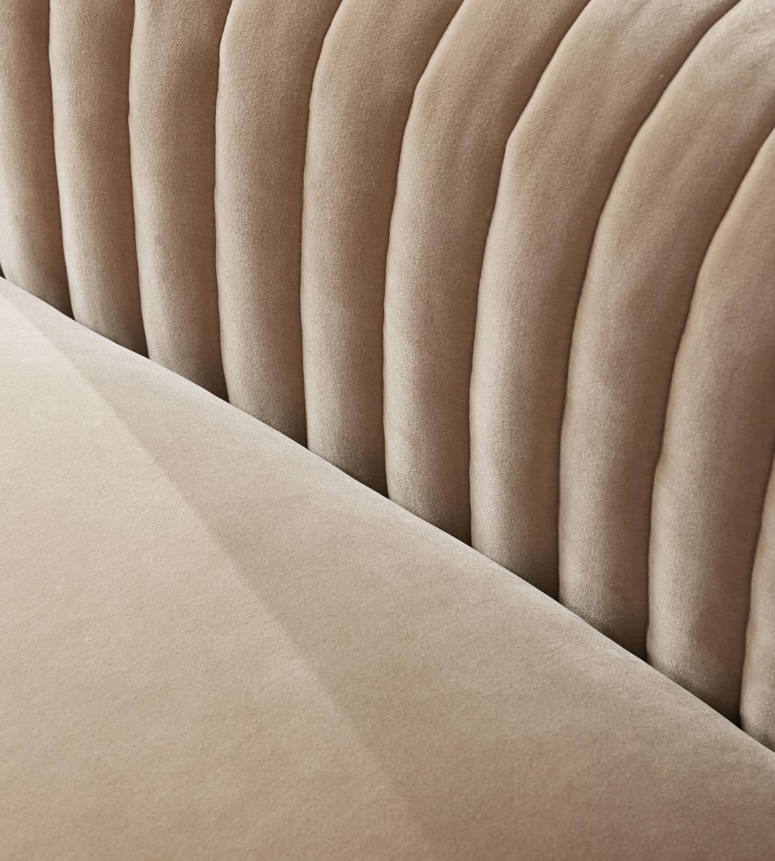 Rava Three Seater Sofa - Velvet - Oyster - UK - Images - Image 6