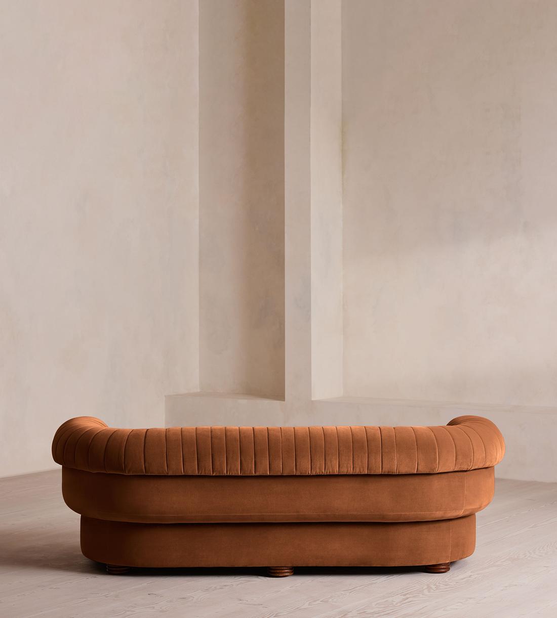 Rava Three Seater Sofa - Velvet - Cinnamon - US - Images - Image 4