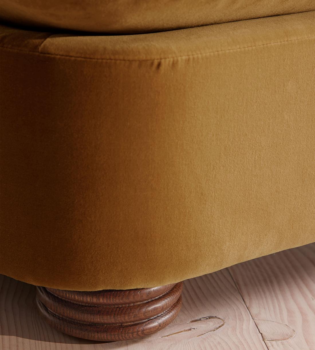 Rava Modular Sofa - Corner Sofa - Velvet - Mustard - Images - Image 5