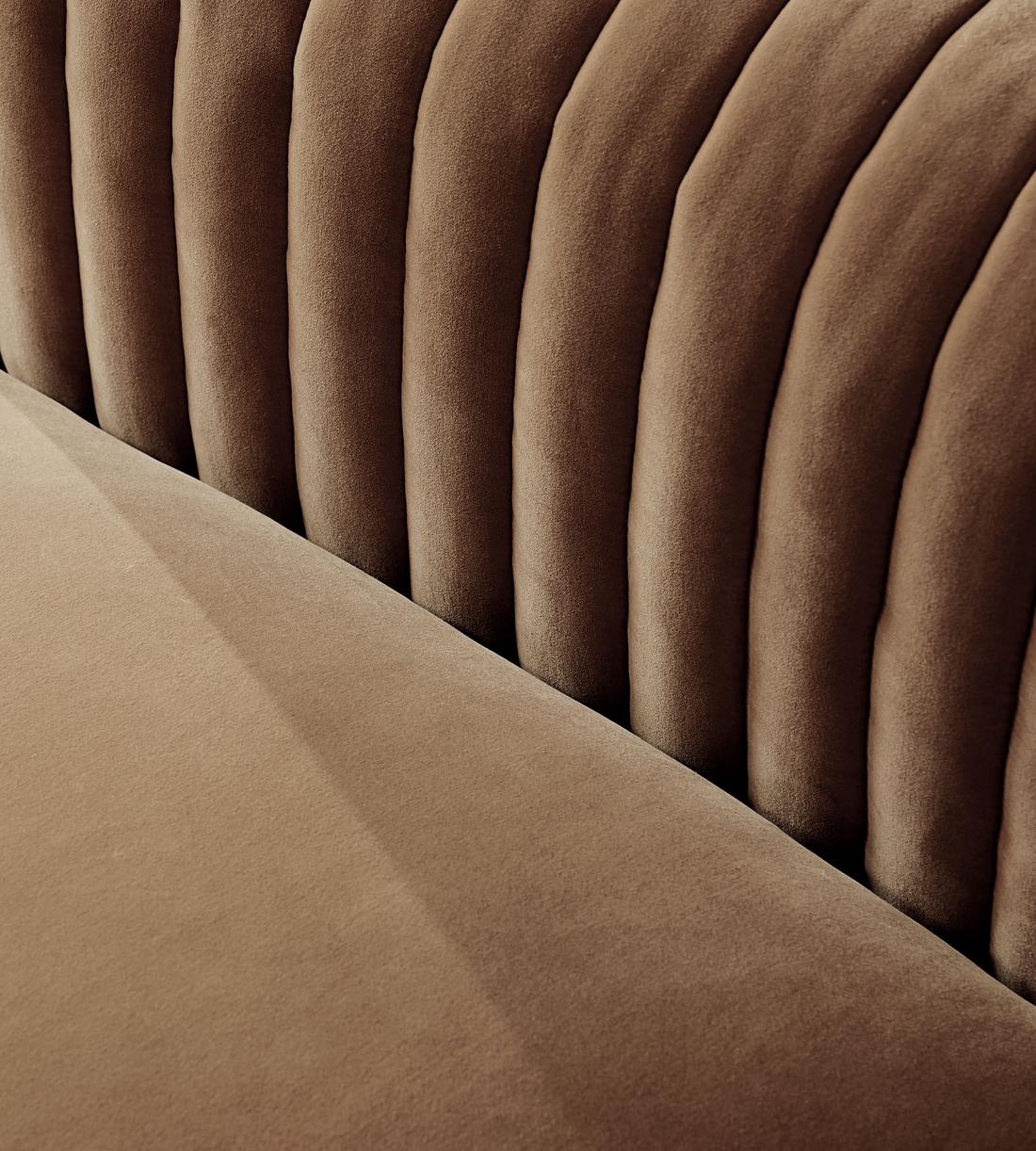 Rava Sectional Sofa - Corner Sofa - Velvet - Truffle - US - Images - Image 5