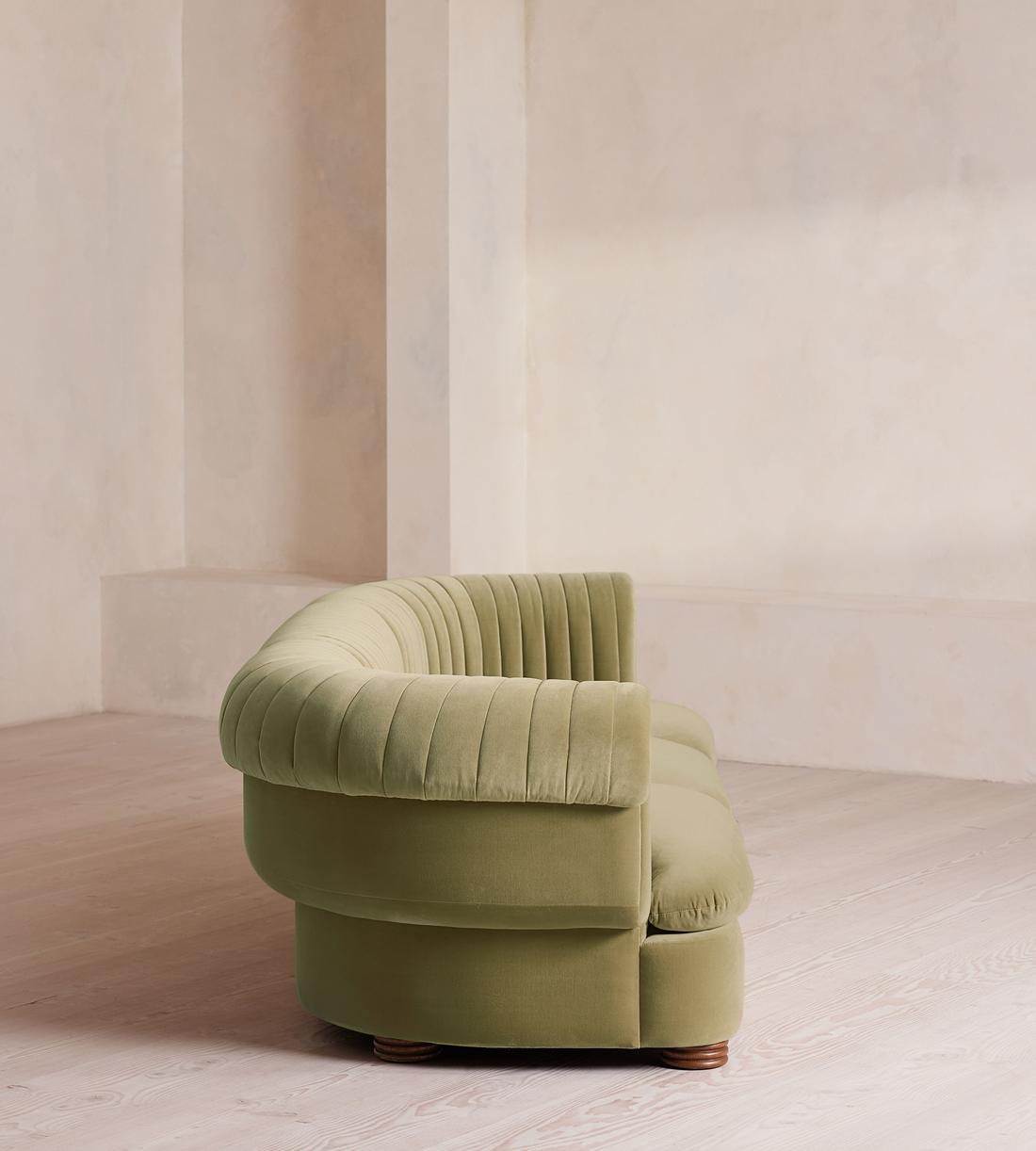 Rava Modular Sofa - Four Seater - Velvet - Lichen - Images - Image 3