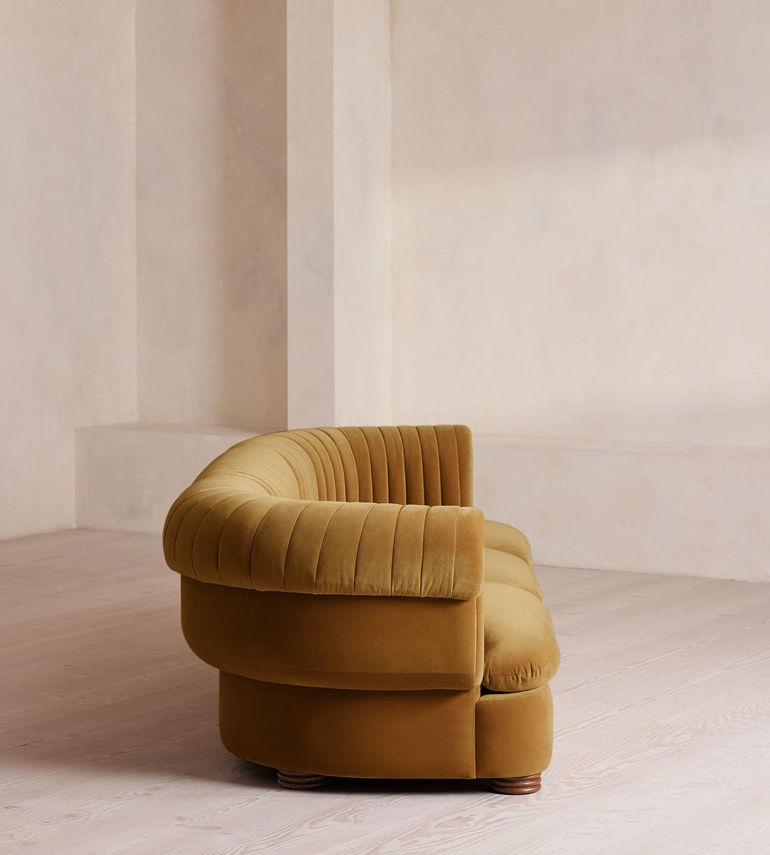 Rava Modular Sofa - Four Seater - Velvet - Mustard - Images - Image 3