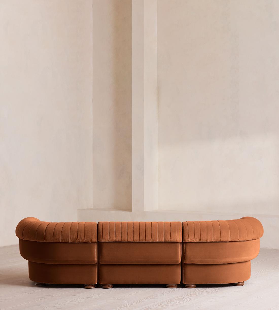 Rava Modular Sofa - Four Seater - Velvet - Cinnamon - UK - Images - Image 4
