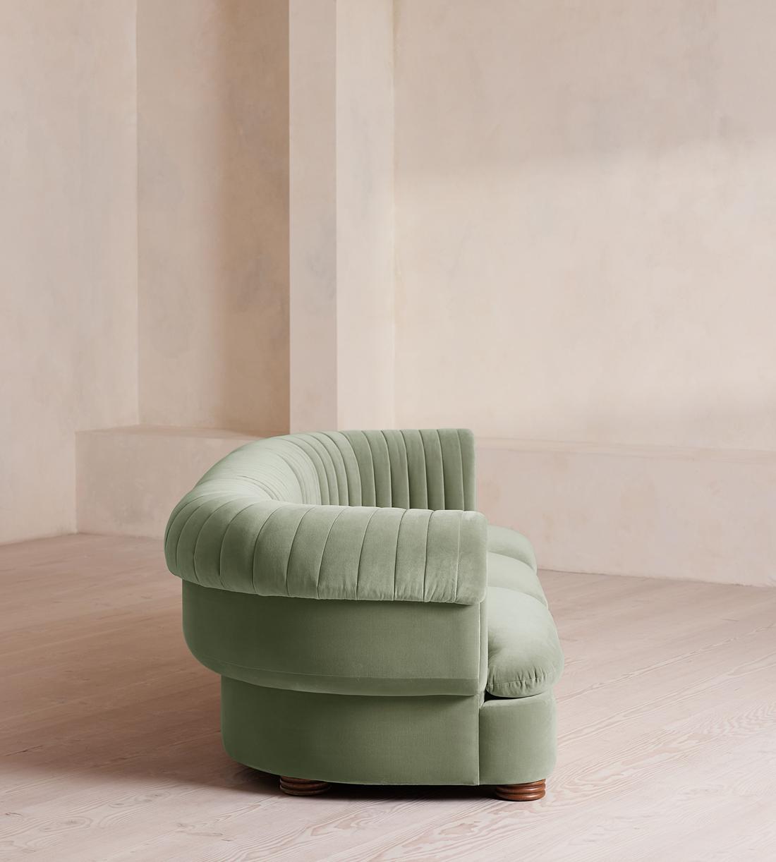 Rava Modular Sofa - Four Seater - Velvet - Seafoam - UK - Images - Image 3