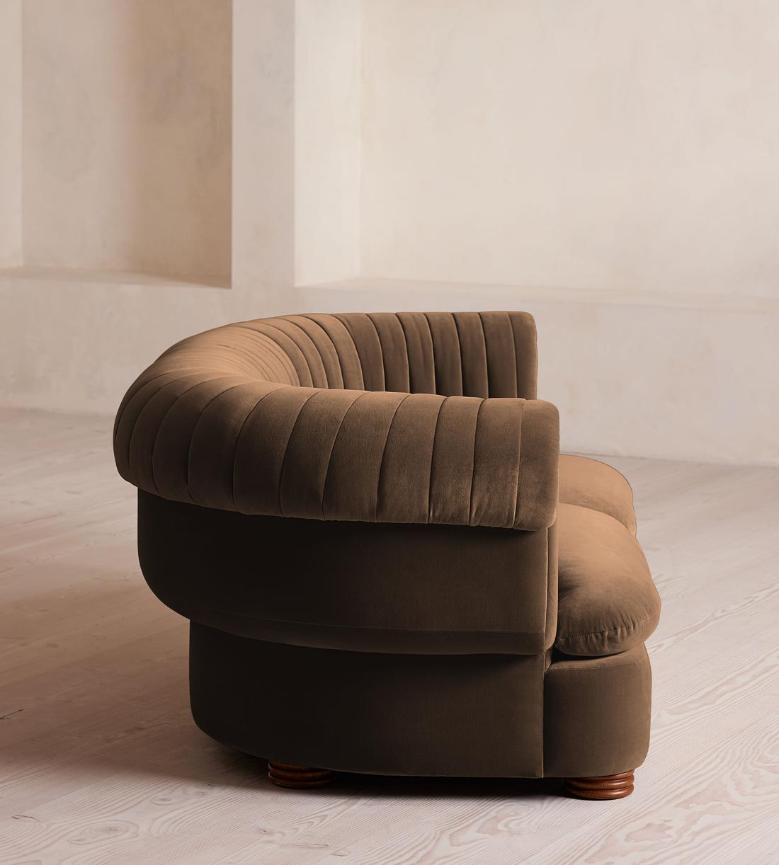 Rava Modular Sofa - Three Seater - Velvet - Chocolate - Images - Image 3