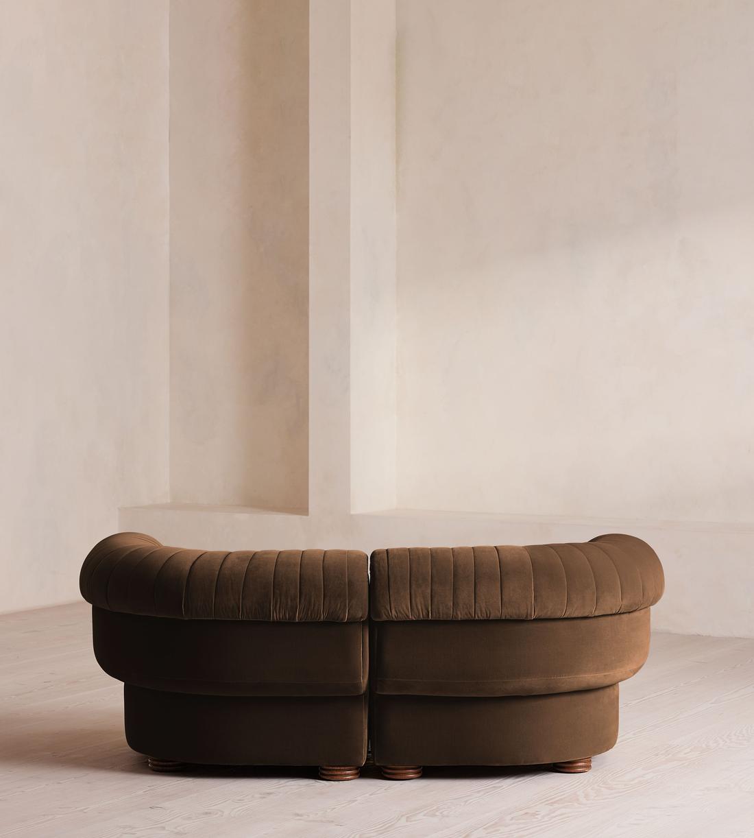Rava Modular Sofa - Three Seater - Velvet - Chocolate - Images - Image 4