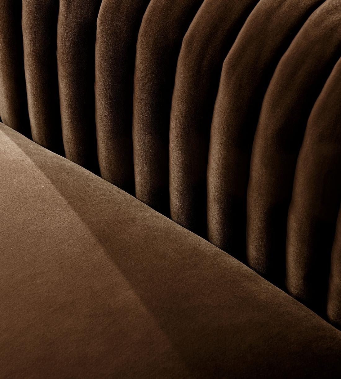 Rava Modular Sofa - Three Seater - Velvet - Chocolate - Images - Image 5