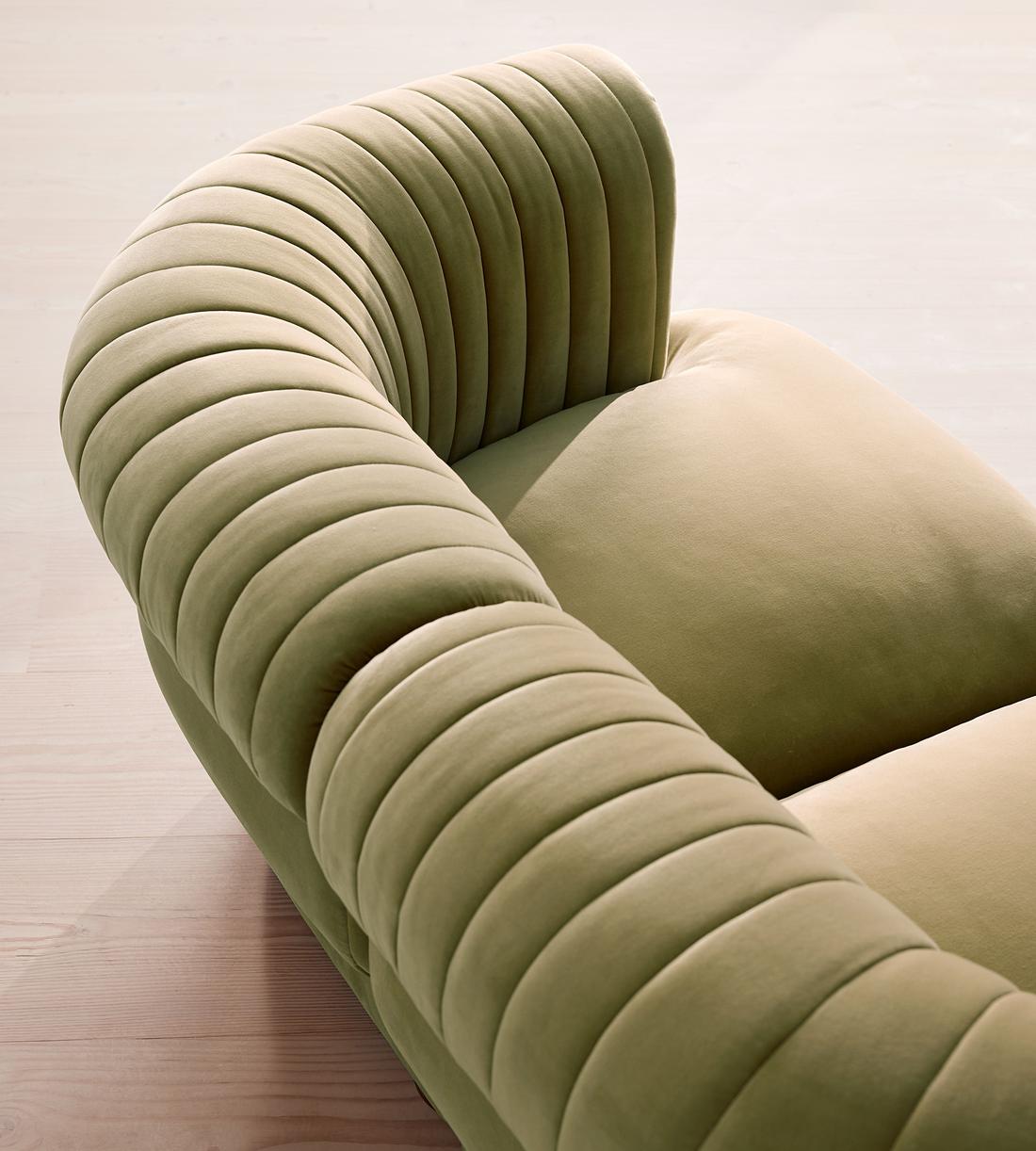 Rava Modular Sofa - Three Seater - Velvet - Lichen, - Images - Image 5