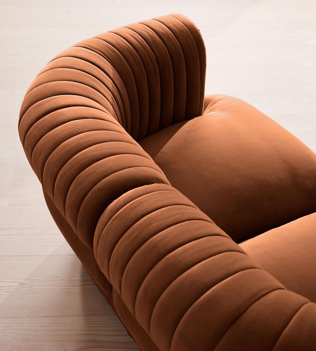 Rava Modular Sofa - Three Seater - Velvet - Cinnamon - UK - Images - Image 5