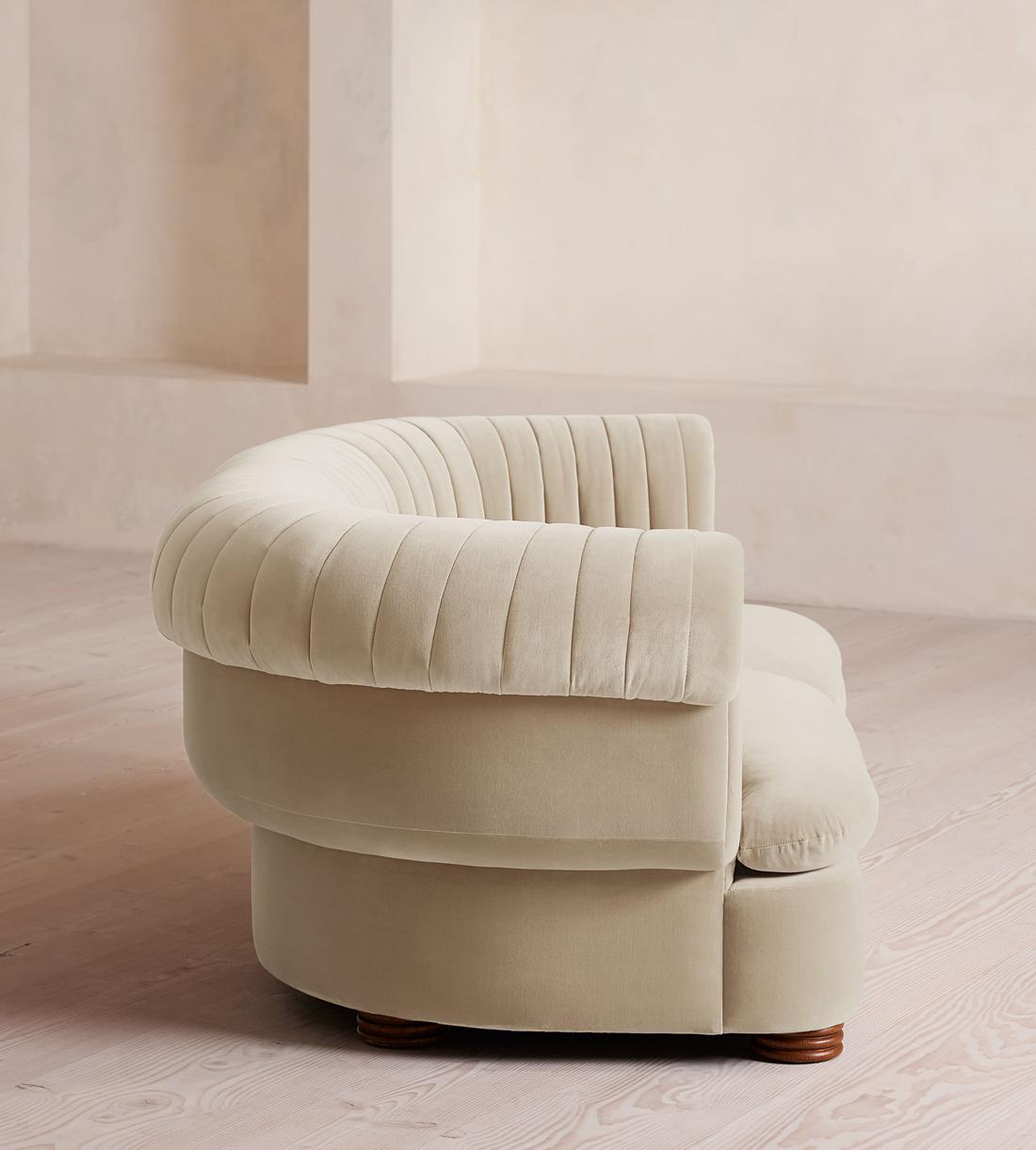 Rava Modular Sofa - Three Seater - Velvet - Oyster - UK - Images - Image 3