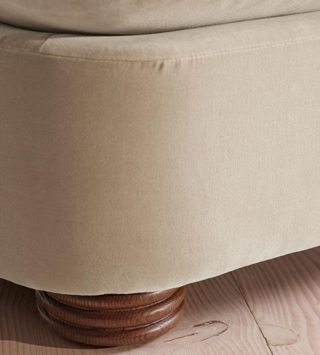 Rava Sectional Sofa - Three Seater - Velvet - Oyster - US - Images - Image 7