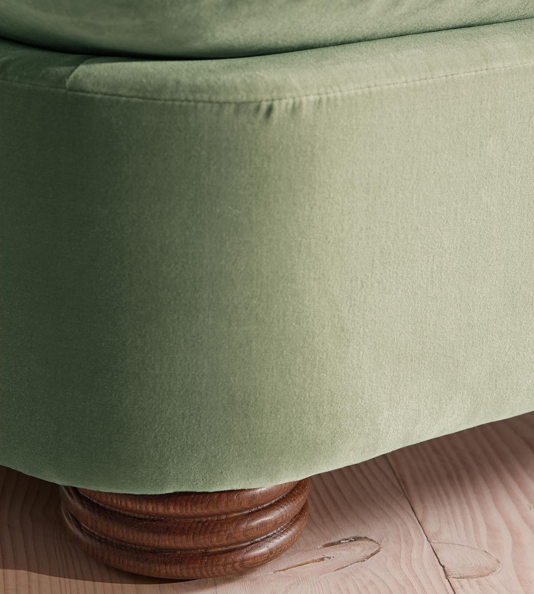 Rava Sectional Sofa - Three Seater - Velvet - Seafoam US - Images - Image 7