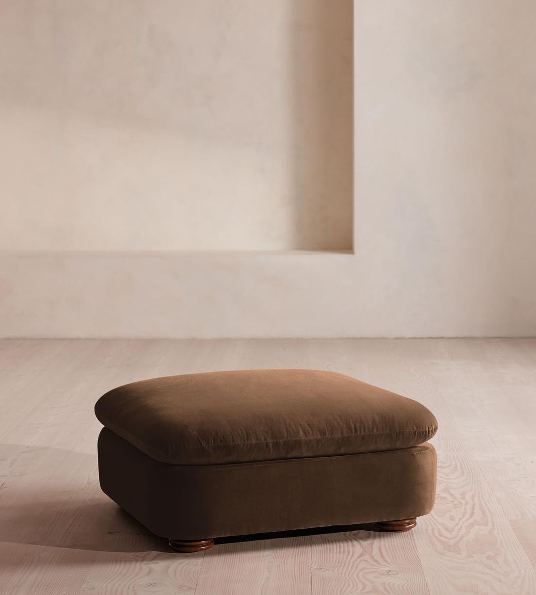 Rava Ottoman - Velvet - Chocolate - Listing - Image 2