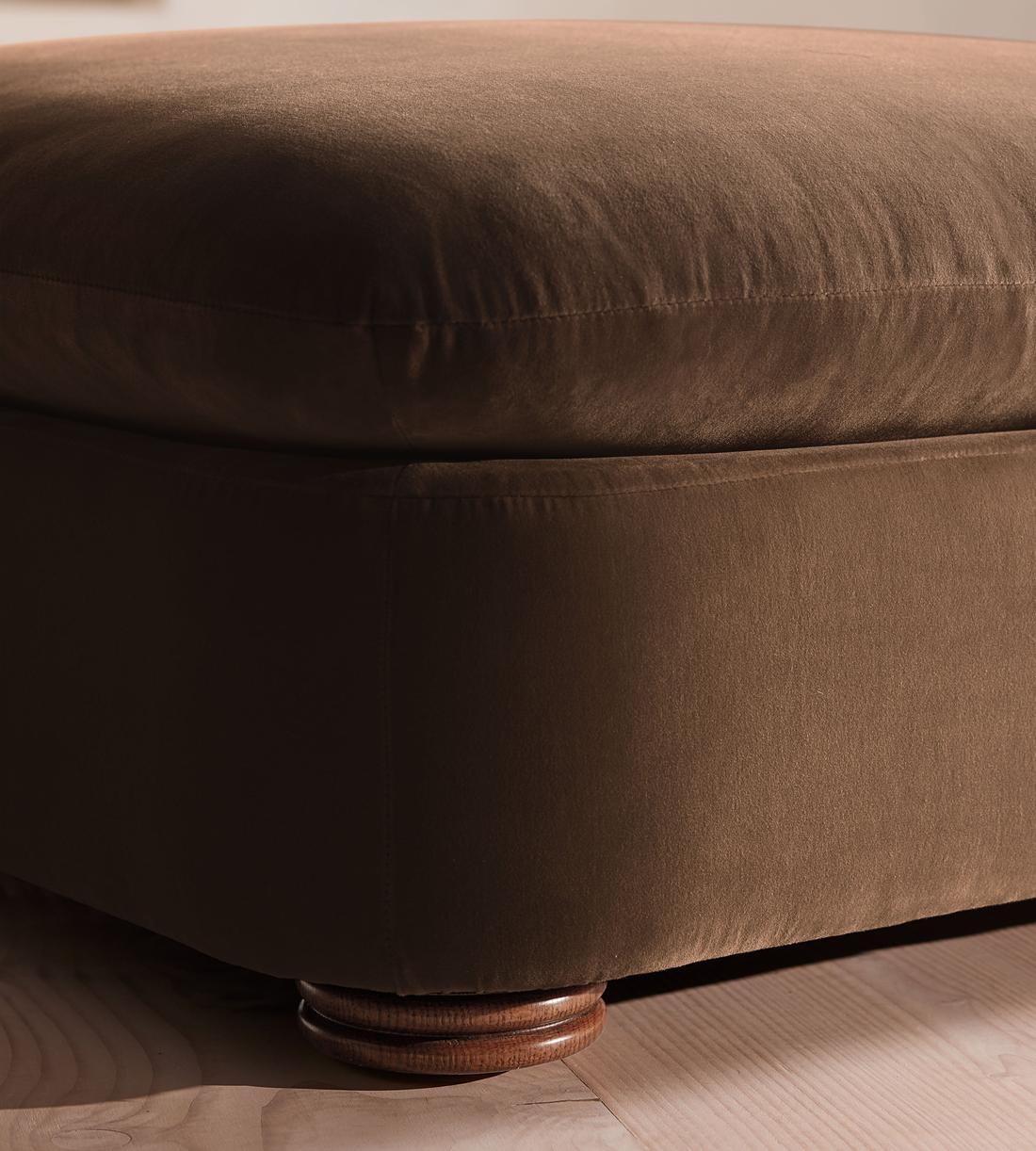 Rava Ottoman - Velvet - Chocolate - US - Images - Image 5