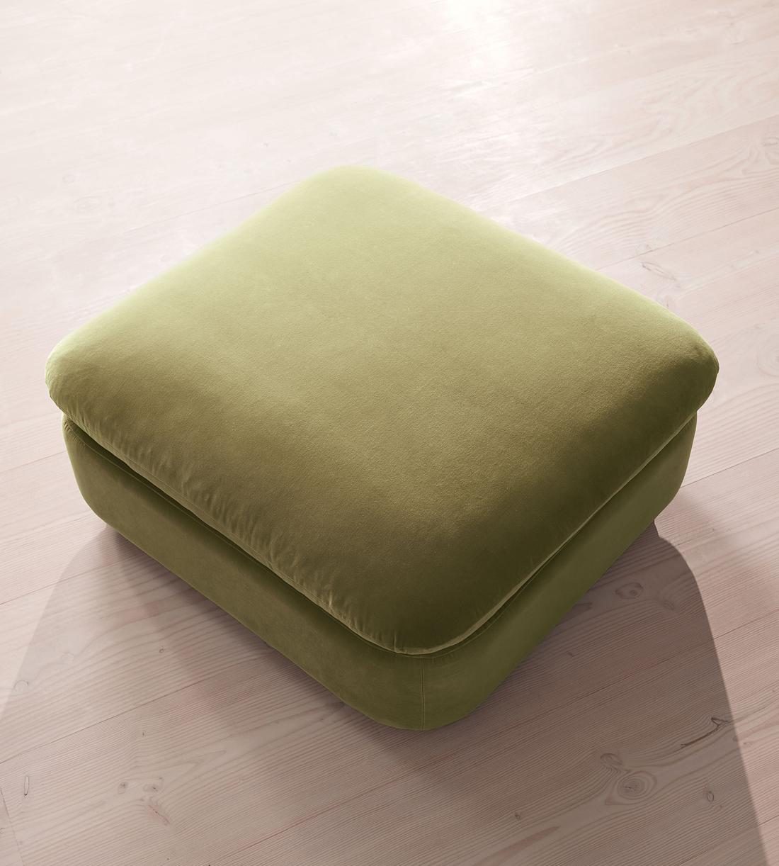 Rava Ottoman - Velvet - Lichen - US - Image 3
