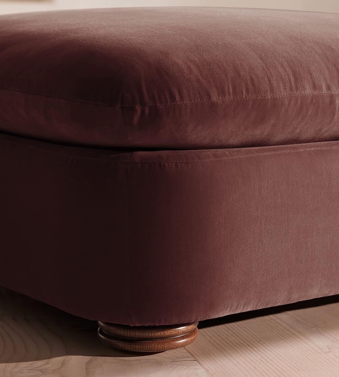 Rava Ottoman - Velvet - Aubergine - UK - Images - Image 5