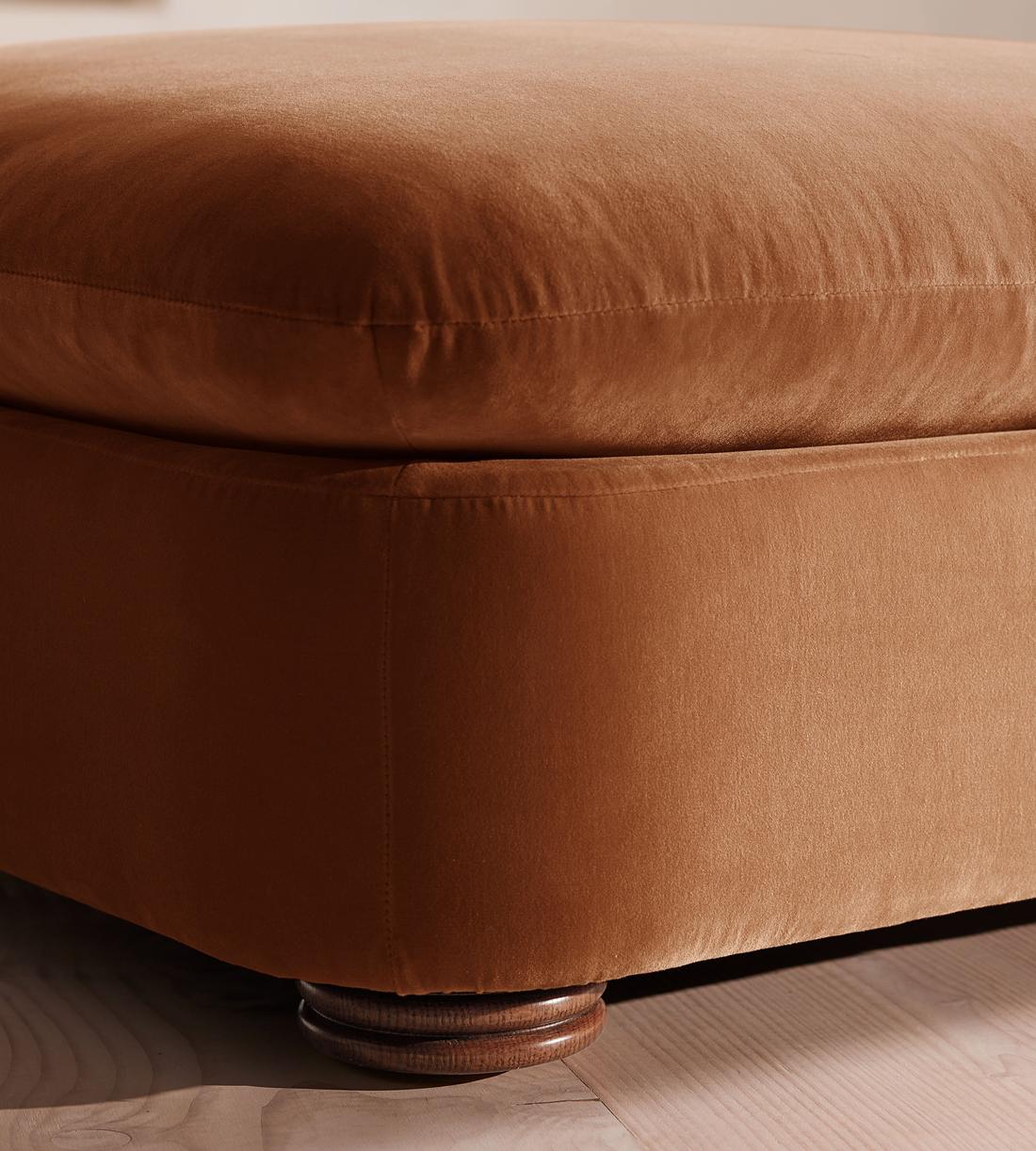 Rava Ottoman - Velvet - Cinnamon - UK - Images - Image 5