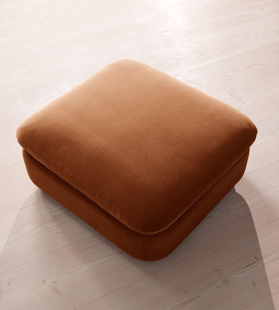 Rava Sectional Sofa - Left Arm Module - Velvet - Cinnamon - US - Image 11