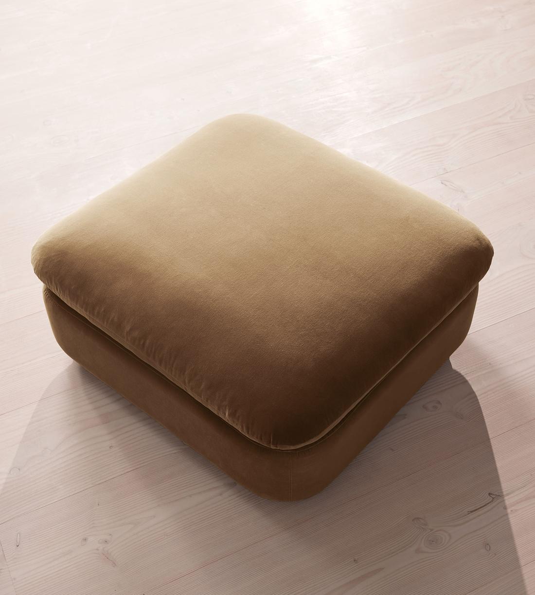 Rava Sectional Sofa - Left Arm Module - Velvet - Truffle - US - Image 11