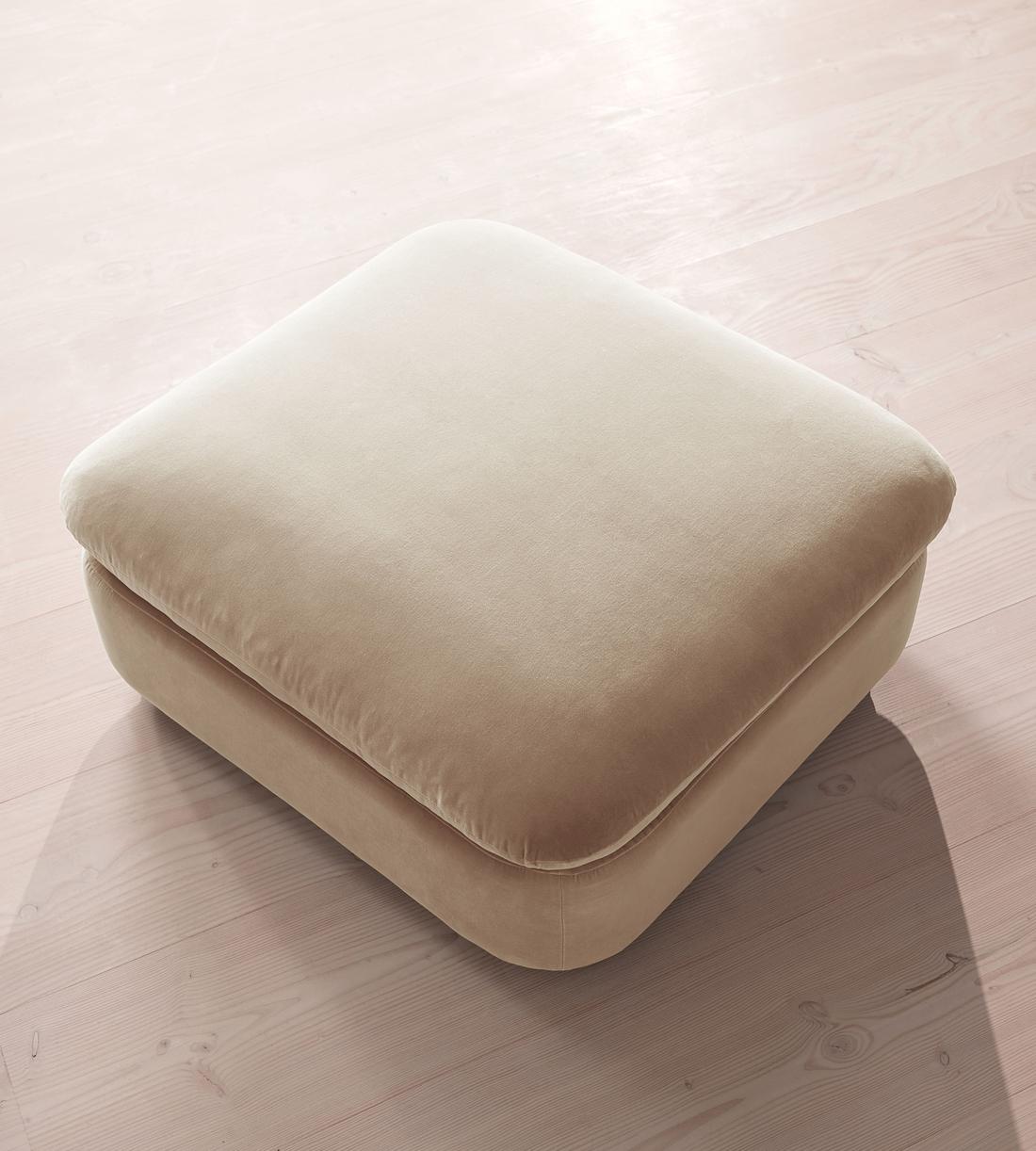 Rava Ottoman - Velvet - Oyster - US - Image 11
