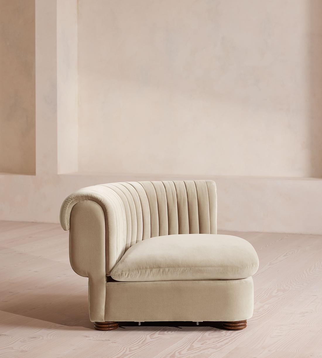 Rava Ottoman - Velvet - Oyster - US - Image 8