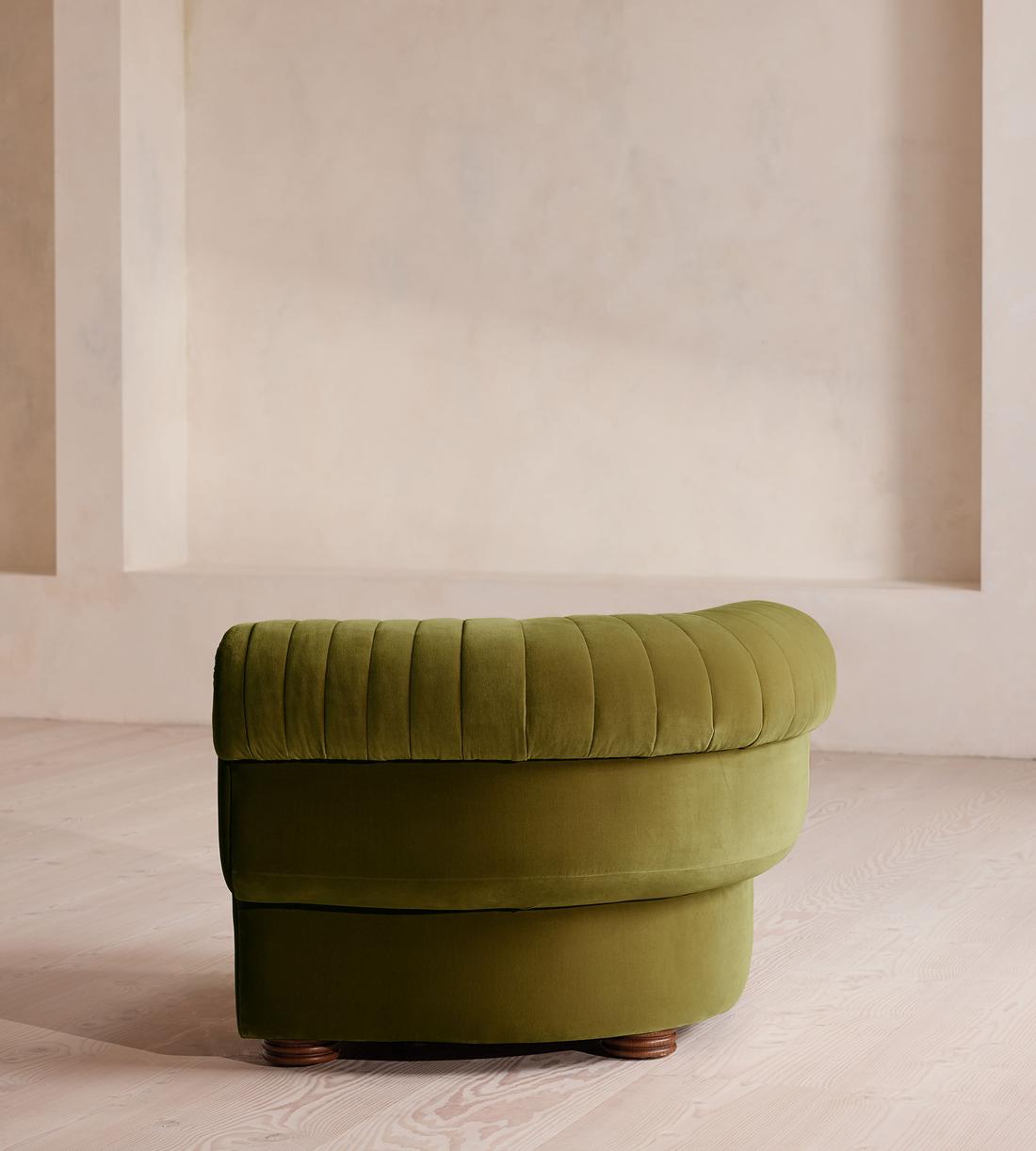 Rava Sectional Sofa - Corner Module - Velvet - Olive - US - Image 4