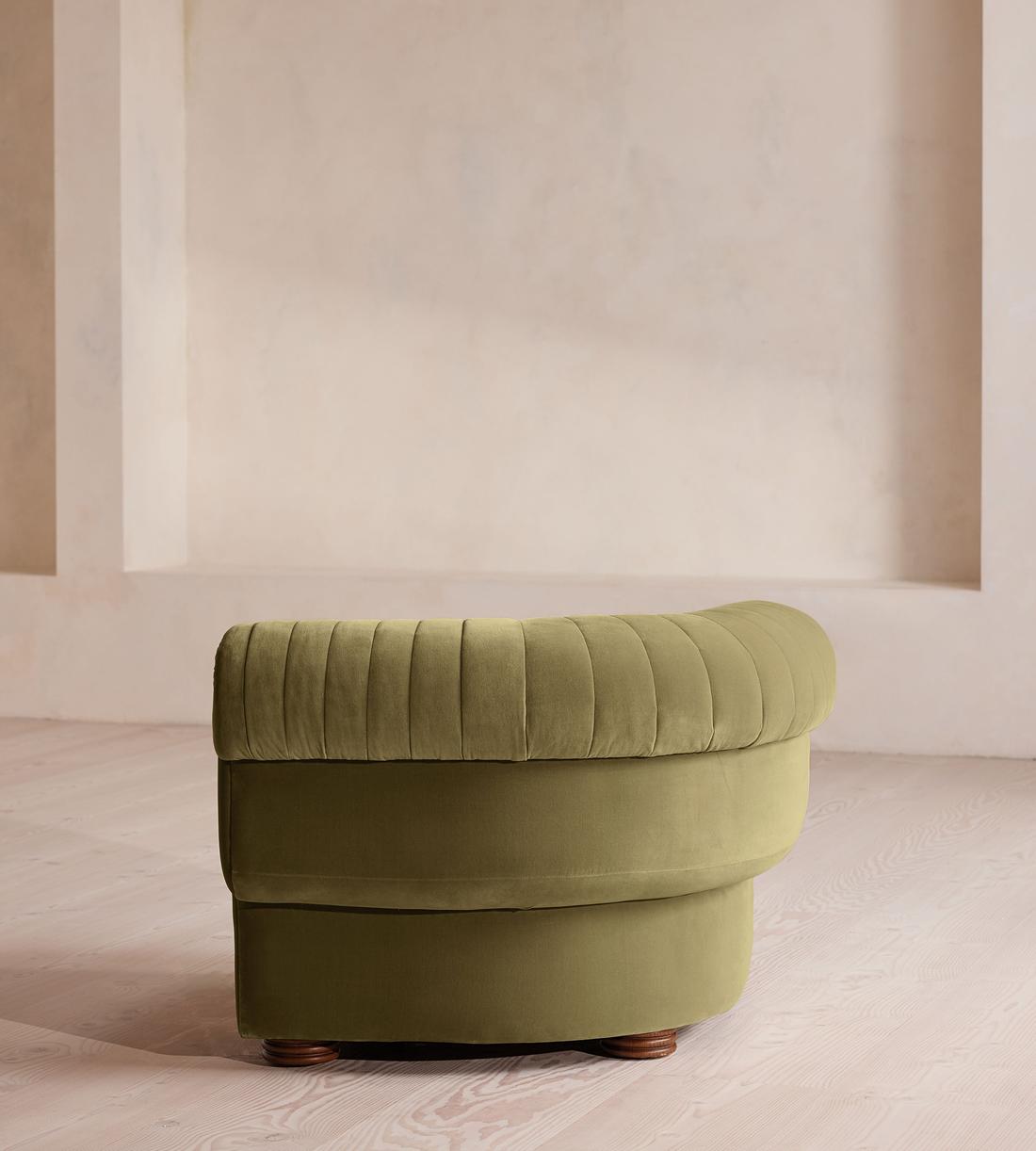 Rava Sectional Sofa - Left Arm Module - Velvet - Lichen - US - Image 4